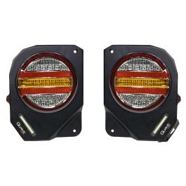 Quake LED Metal Tek ジープ ラングラー JK テールライト (ペア)