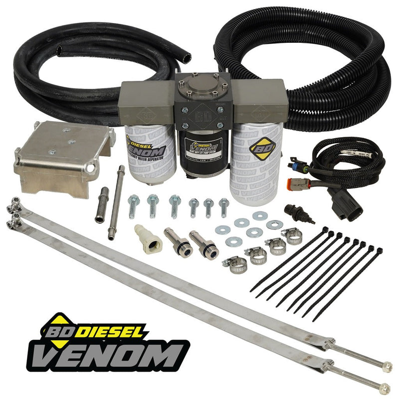 BD Diesel Venom フューエルリフトポンプ フィルター/ウォーターセパレーター付き フォード 6.4L 2008-2010 パワーストローク