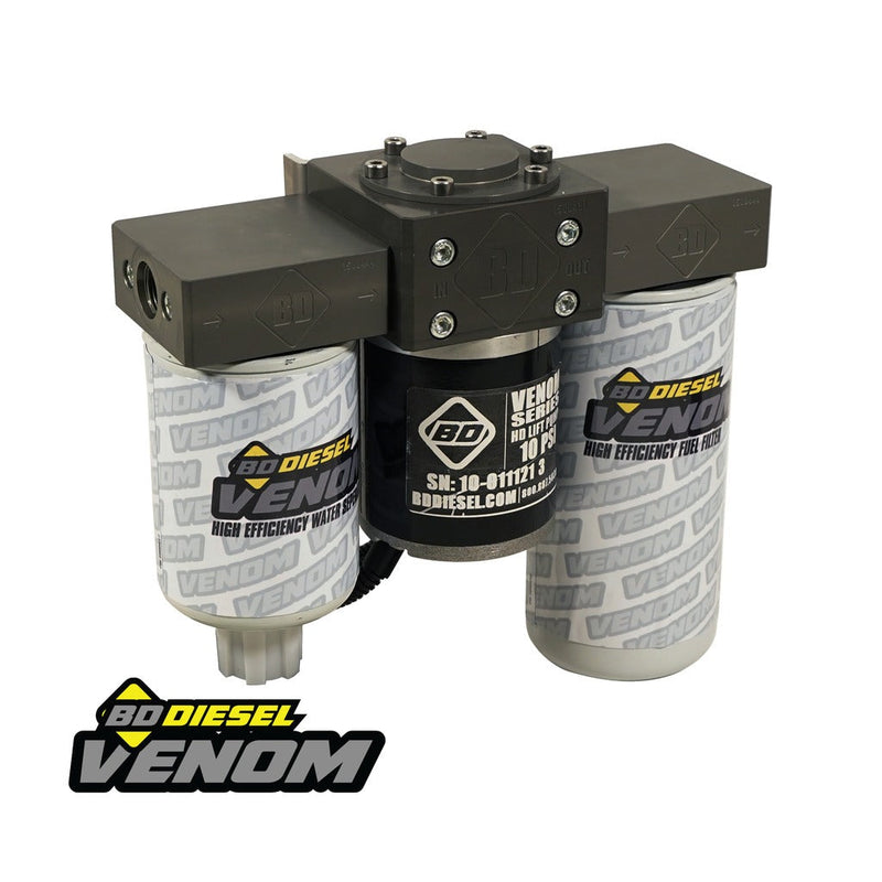 BD Diesel Venom Duramax フューエルリフトポンプ フィルター/ウォーターセパレーター付き 2011-2016 6.6L | 1050323