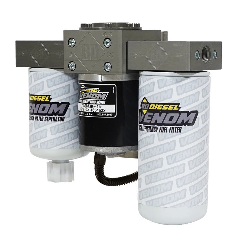 BD Diesel Venom フューエルリフトポンプ フィルター&セパレーター付 ダッジ 5.9L/6.7L 2005-2012