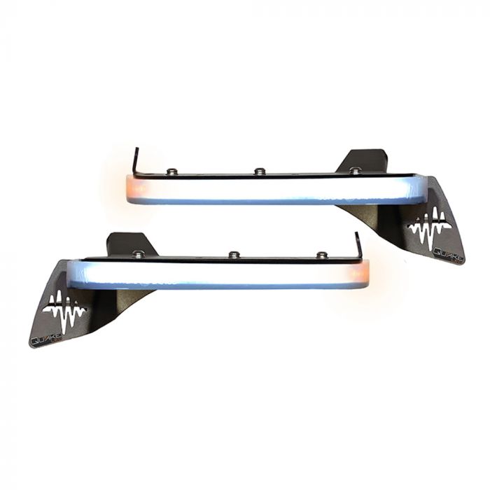 Quake LED ジープ JL/JT Sport スリム DRL フェンダーチョップキット シーケンシャルターン&サイドマーカー付き