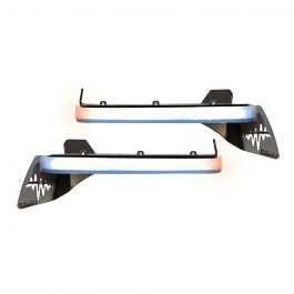 Quake LED ジープ JL/JT Sport スリム DRL フェンダーチョップキット シーケンシャルターン&サイドマーカー付き