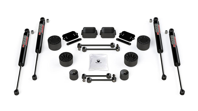 テラフレックス ジープ ラングラー JL 4ドア Rubicon 2.5インチ Performance Spacerリフトキット & 9550 VSSショック