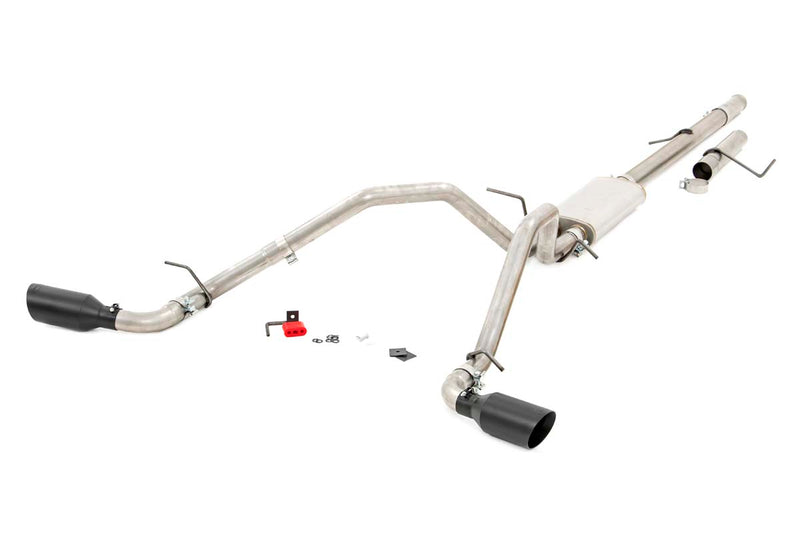 ラフカントリー デュアルキャットバックエキゾーストシステム ステンレス 4.8L/5.3L シボレー/GMC 1500 (2009-2013)