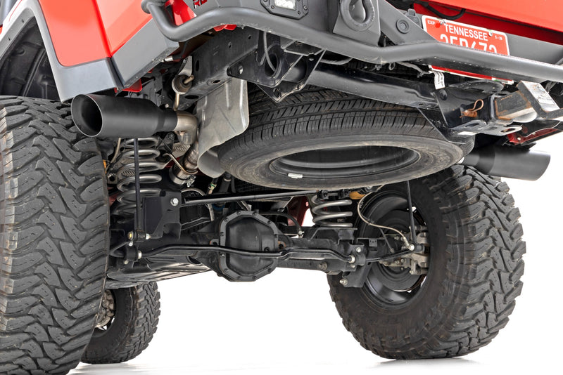 ラフカントリー ジープ Gladiator JT 3.6L デュアルキャットバックエキゾースト 304ブラックステンレス 2020-2026