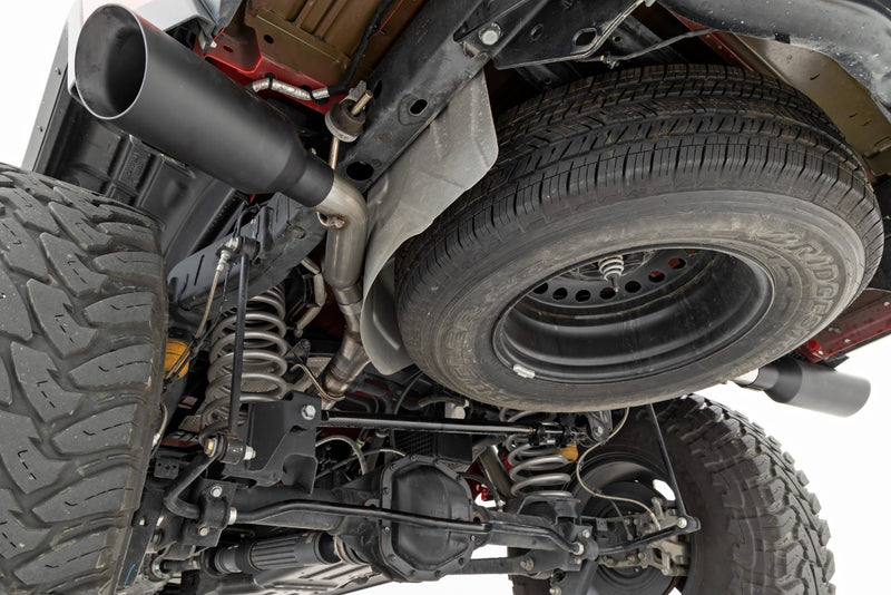 ラフカントリー ジープ Gladiator JT 3.6L デュアルキャットバックエキゾースト 304ブラックステンレス 2020-2026
