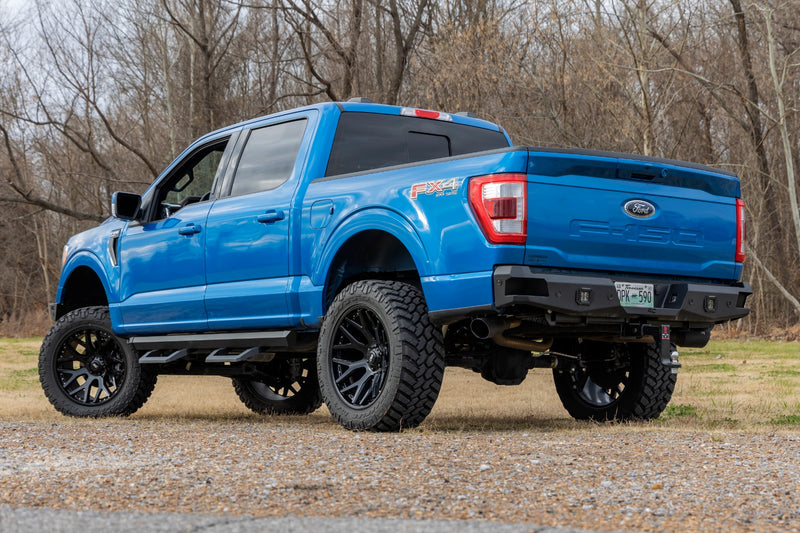 ラフカントリー フォード F-150 デュアルキャットバックエキゾースト 2.7/3.5/5.0L 304ブラックステンレス (2021-2026)