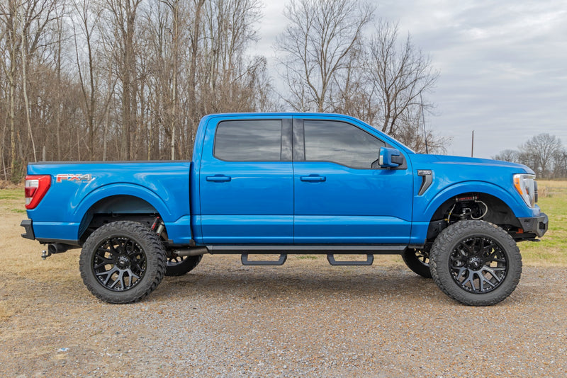 ラフカントリー フォード F-150 デュアルキャットバックエキゾースト 2.7/3.5/5.0L 304ブラックステンレス (2021-2026)