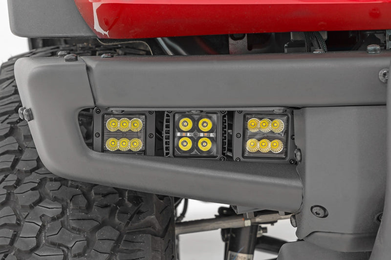 ラフカントリー フォード Bronco LEDライトキット トリプルキューブ フォグライトマウント 2021-2026