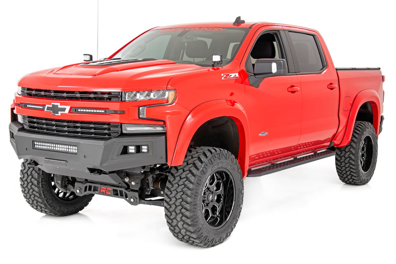 ラフカントリー RPT2 ランニングボード クルーキャブ ブラック シボレー/GMC 1500/2500HD/3500HD (2019-2026)