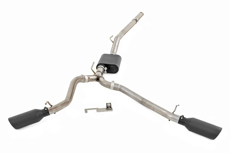 ラフカントリー ジープ Gladiator JT 3.6L デュアルキャットバックエキゾースト 304ブラックステンレス 2020-2026