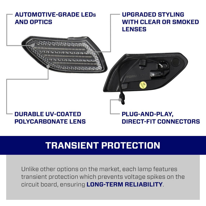 Diode Dynamics 2018-2026 Jeep Wrangler JL / GLADIATOR JT サイドマーカー　スモーク　クリアー