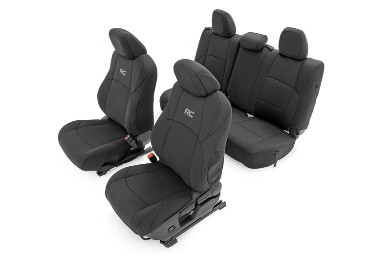ラフカントリー ネオプレンシートカバー フロント&リア ダブルキャブ トヨタ タコマ 2WD/4WD 2024-2026