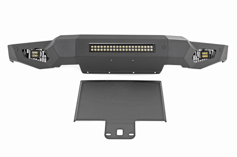 ラフカントリー ハイクリアランスフロントバンパー LEDライト&スキッドプレート付き | フォード F-150 (2021-2023)