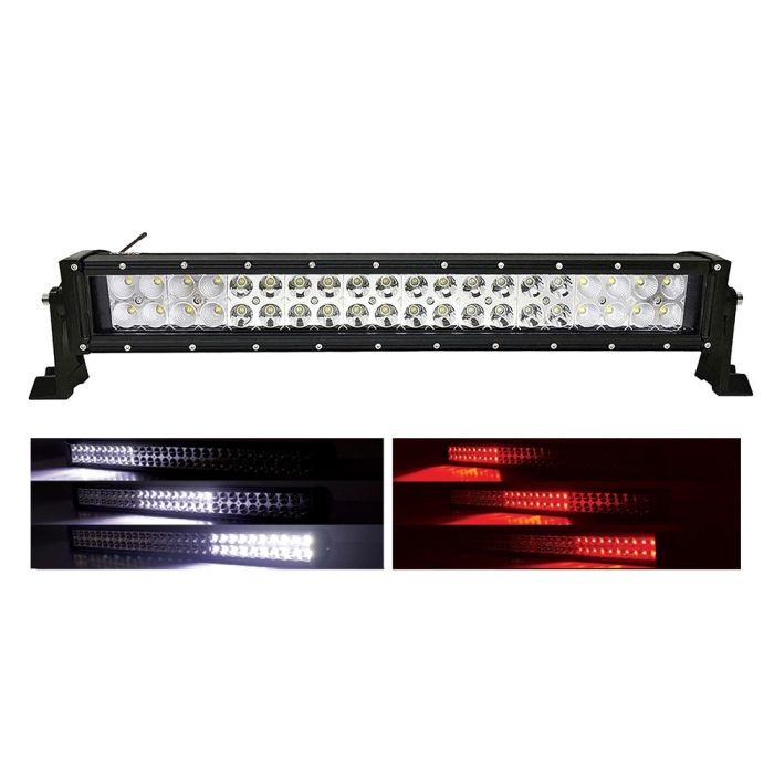 Quake LED Supernova Strobe 22インチ デュアルロウ LEDライトバー ホワイト/レッド