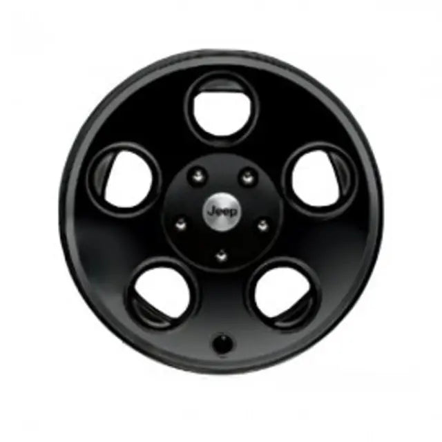 モパー 17×8.5インチ ブラッククラシック 5ホールホイール — ジープ ラングラー JK 2008-2016