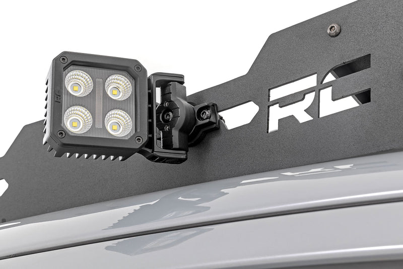 ラフカントリー Black Series LED ライトペア 2インチ フラッド スイベルマウント