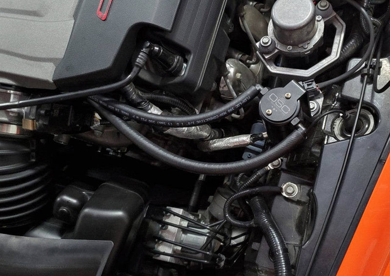 J&L オイルセパレーター 3.0 運転席側 ブラックアノダイズド