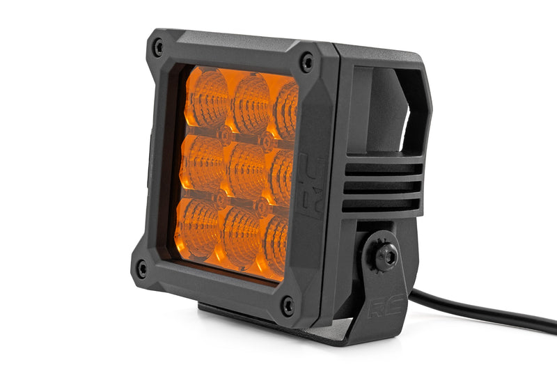ラフカントリー 4インチ LEDアンバーライトポッド スクエア型 アンバーDRL 2個セット