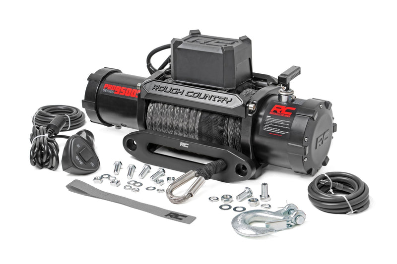 ラフカントリー PRO Series ウインチ 9500lb シンセティックロープ