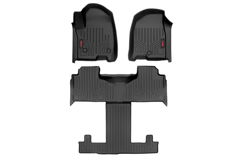 ラフカントリー Floor Armor フロアマット 前後席バケットシート用 シボレー タホ/GMC ユーコン 2WD/4WD (2021-2026)