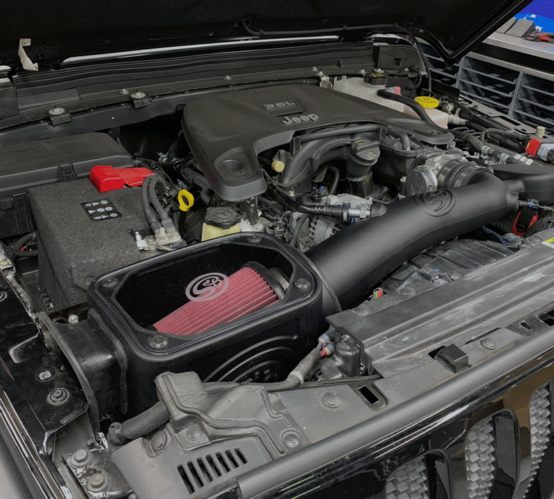 S&B ジープ ラングラー / Gladiator 3.6L コールドエアインテーク 2018-2026 (Dry Extendable)