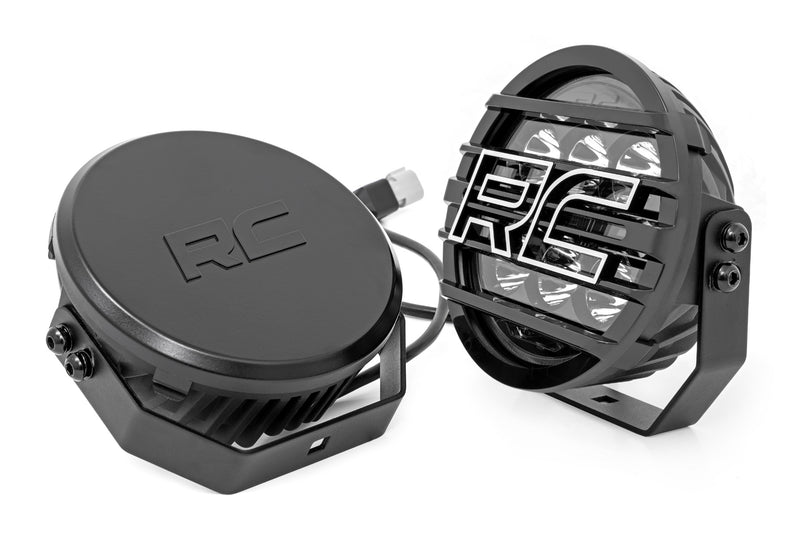 ラフカントリー Black Series Halo LED ライト 2個セット 6.5インチ ラウンド ホワイト/アンバーDRL