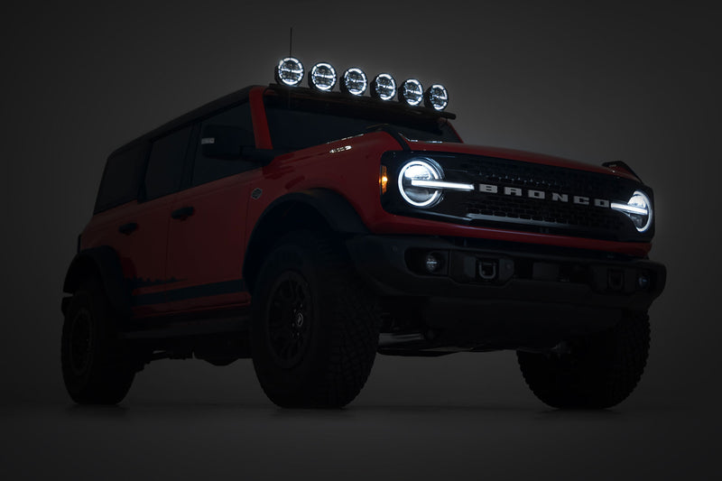 ラフカントリー Black Series Halo LED ライト 2個セット 6.5インチ ラウンド ホワイト/アンバーDRL