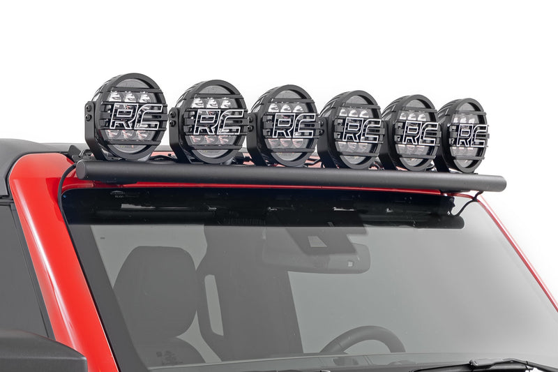 ラフカントリー Black Series Halo LED ライト 2個セット 6.5インチ ラウンド ホワイト/アンバーDRL