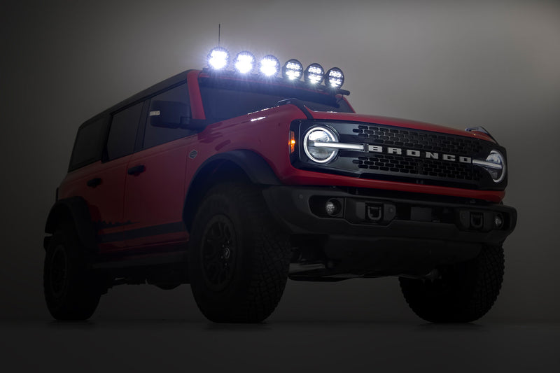 ラフカントリー Black Series Halo LED ライト 2個セット 6.5インチ ラウンド ホワイト/アンバーDRL