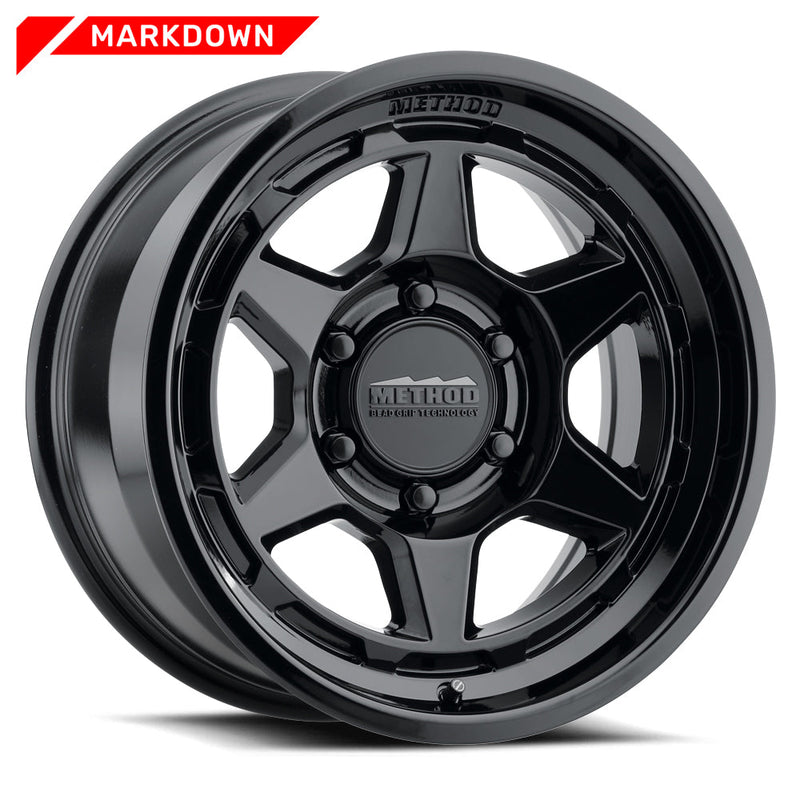 Method Race Wheels 708 Markdown キャストホイール 17x9 グロスブラック 8x180 オフセット-38mm