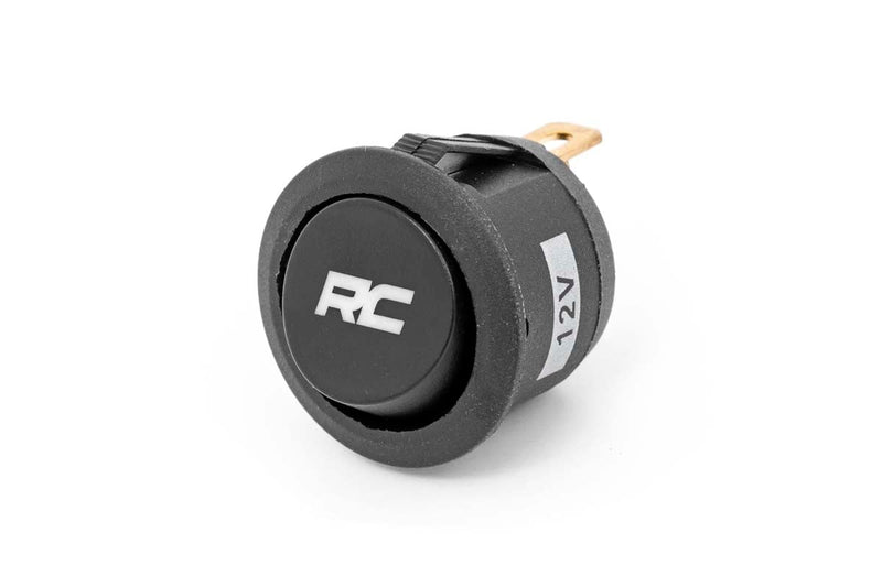 ラフカントリー LEDバックライト付きロッカースイッチ (RC ロゴ入り・ラウンド型)