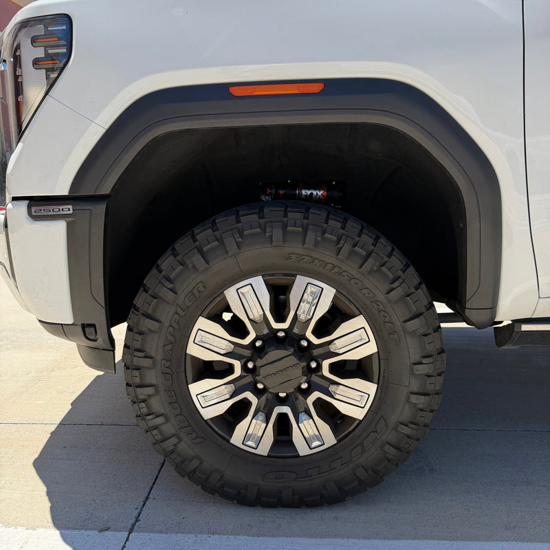 S&B GMC Sierra 2500/3500 フロント&リア フェンダーフレアキャップ (カット) 2020-2026