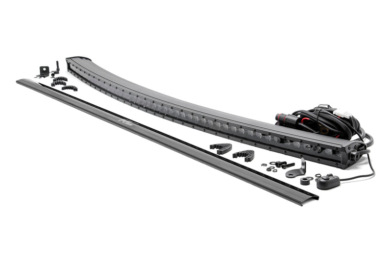 ラフカントリー 50インチ Black Series LEDライトバー カーブド シングルロウ