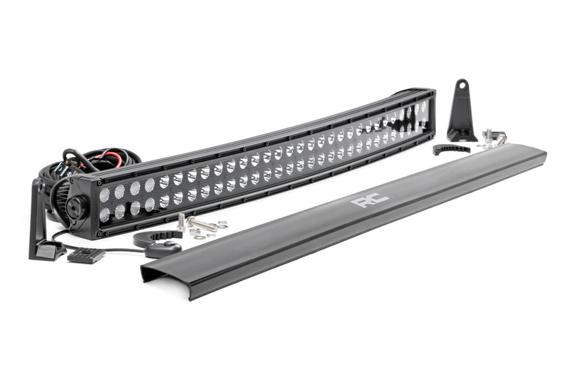 ラフカントリー 30インチ Black Series LEDライトバー カーブ型デュアルロー