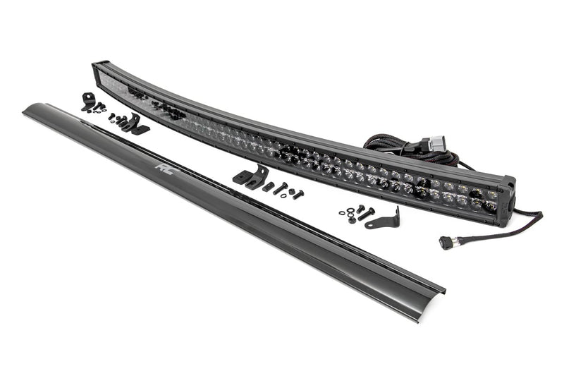 ラフカントリー 54インチ Black Series LEDライトバー カーブ型 デュアルロウ クールホワイトDRL