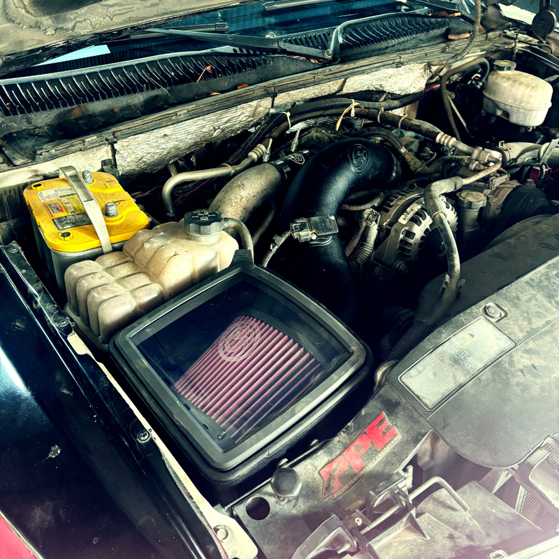 S&B シボレー/GMC Duramax LB7 6.6L コールドエアインテーク (Dry Extendable) 2001-2004
