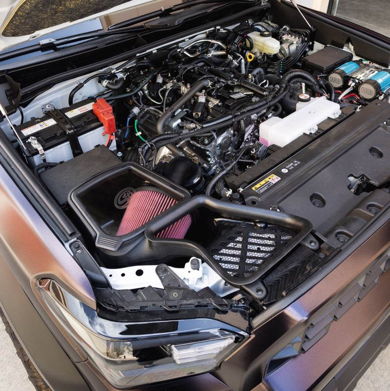 S&B トヨタ タコマ 2024-2026 / 4Runner 2025+ 2.4L コールドエアインテーク (ドライエクステンダブル)