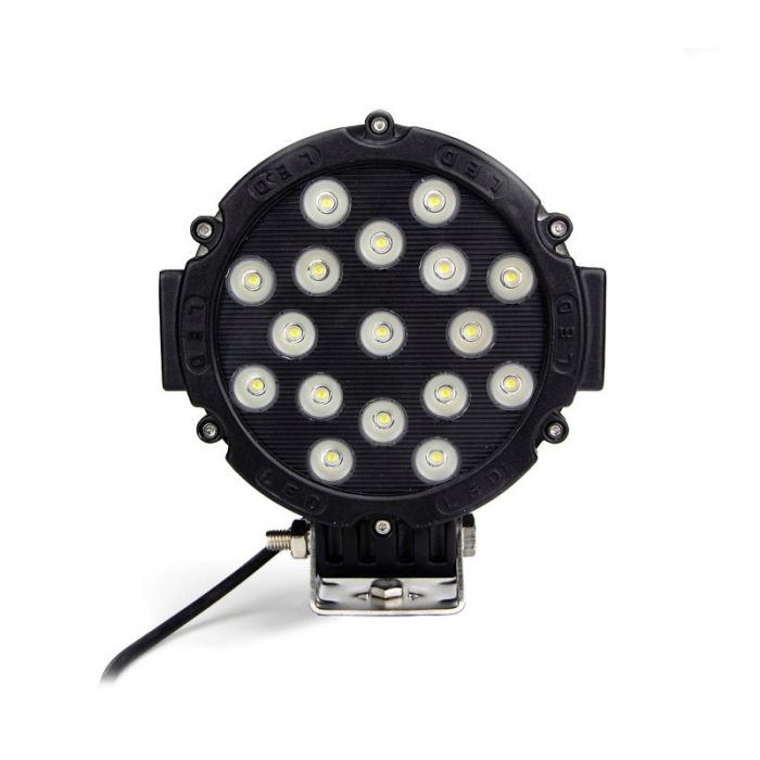 Quake LED Aftershock Series 7インチ 51W フラッドワークライト
