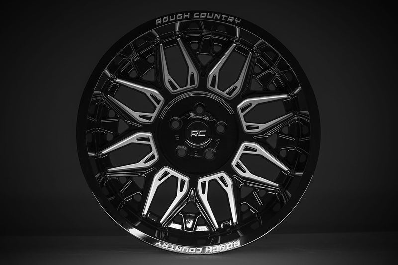 ラフカントリー 86 Series ホイール 6x5.5 ブラック/マシーンド