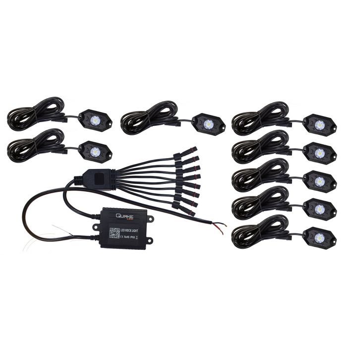 Quake LED 8個セット RGBWロックライトキット