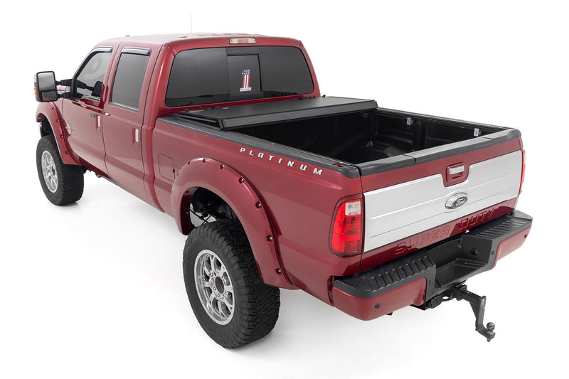 ラフカントリー フォード F-250/F-350 Super Duty ハードトライフォールドフリップアップベッドカバー 6'10" ベッド用 1999-2016