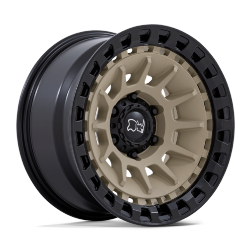 ブラックライノ BARRAGE 17×8.5 6×139.7 オフセット-10 デザートサンド/マットブラック