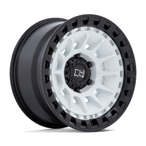 ブラックライノ BARRAGE 17×8.5 5×127 オフセット-10 グロスホワイト/マットブラック