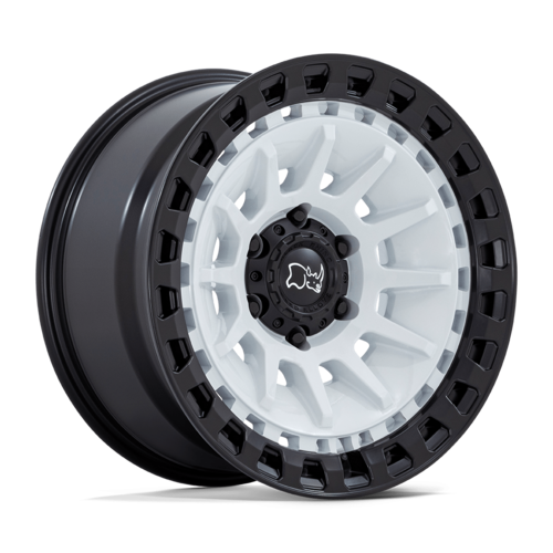 ブラックライノ BARRAGE ホイール 18×9 6×135 オフセット+0 グロスホワイト/マットブラック