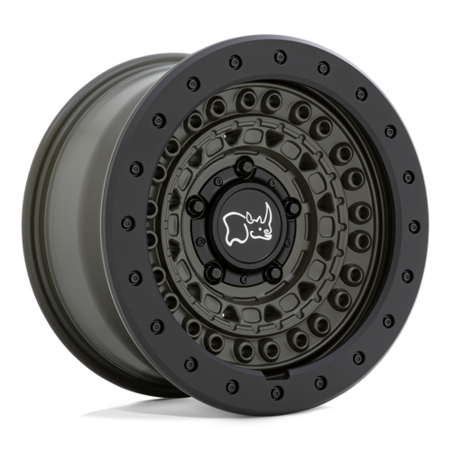ブラックライノ BARRICADE ホイール 18×9 6×135 オフセット+10 オリーブグリーン/ブラック