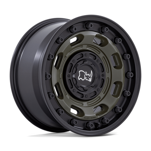 ブラックライノ ATLAS ホイール 17×8.5 6×135/6×139.7 オフセット -10 オリーブグリーン/ブラック