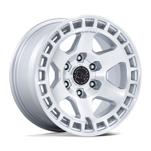 ブラックライノ BR022 BAHARI ホイール 18×8 6×139.7 オフセット +45 グロスシルバー/マシンド