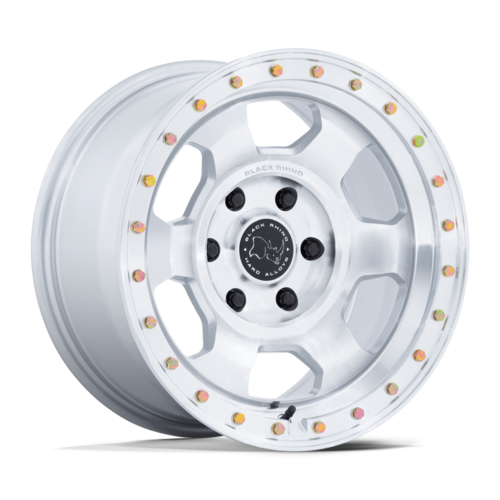 ブラックライノ BR029 TROOPER ホイール 17×8.5 6×139.7 オフセット -10 グロスシルバー/マシンド
