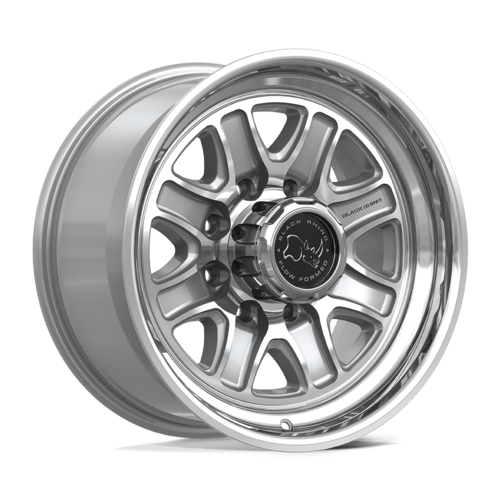 ブラックライノ BR032 ECHO ホイール 18×9 8×165.1 オフセット +12 グロスシルバー/マシンド